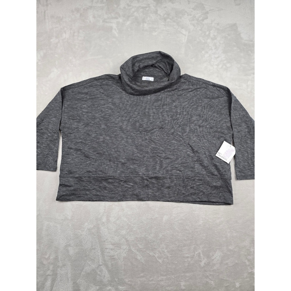 89th +‎ Madison Cowl Neck Sweater Women Small Black Oversized Long Sleeve